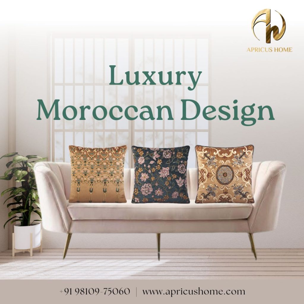 Elevate Your Living Space with Apricus Home's Luxury Moroccan Design Cushions