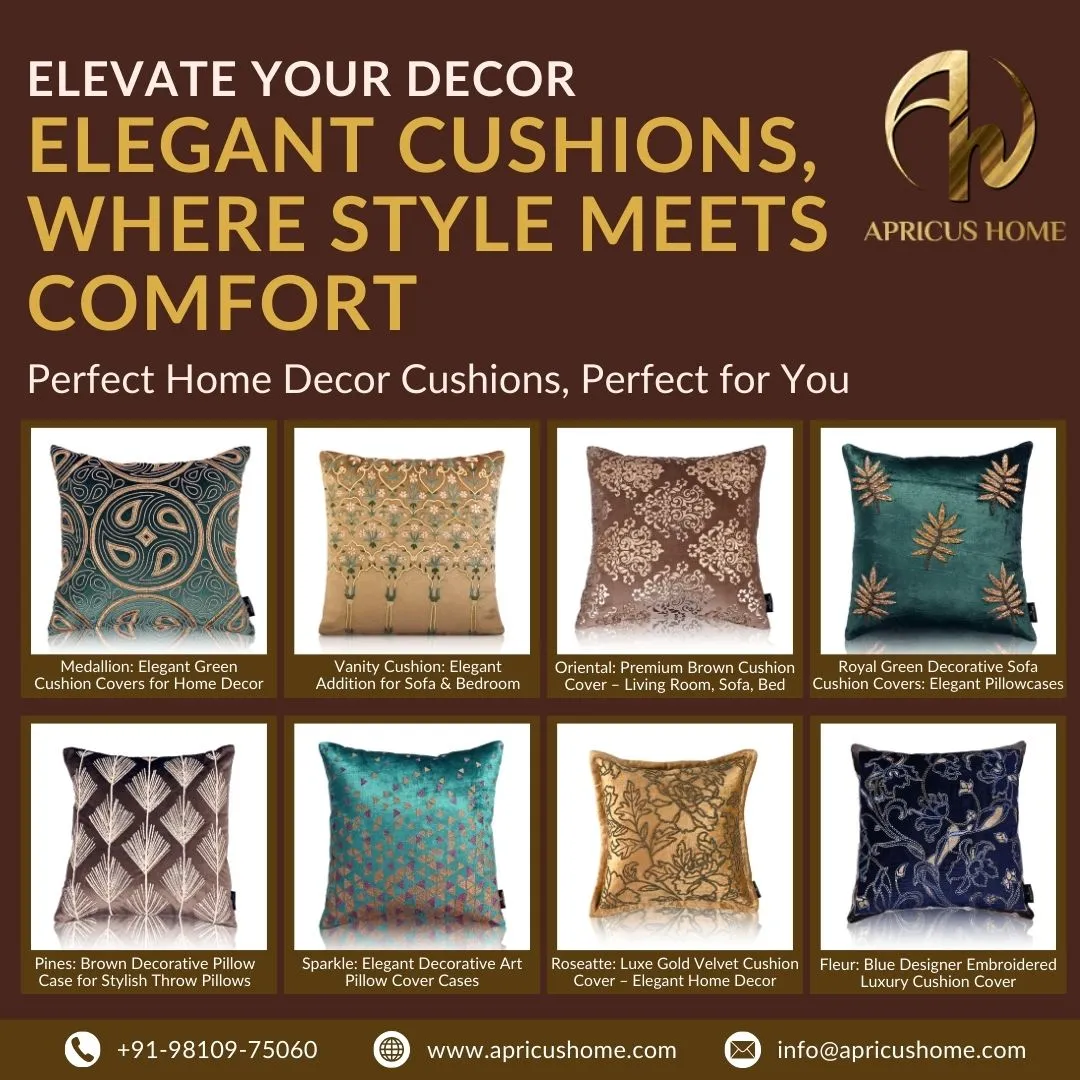 Redefine Comfort and Style with Apricus Home's Modern and Luxury Cushion Covers