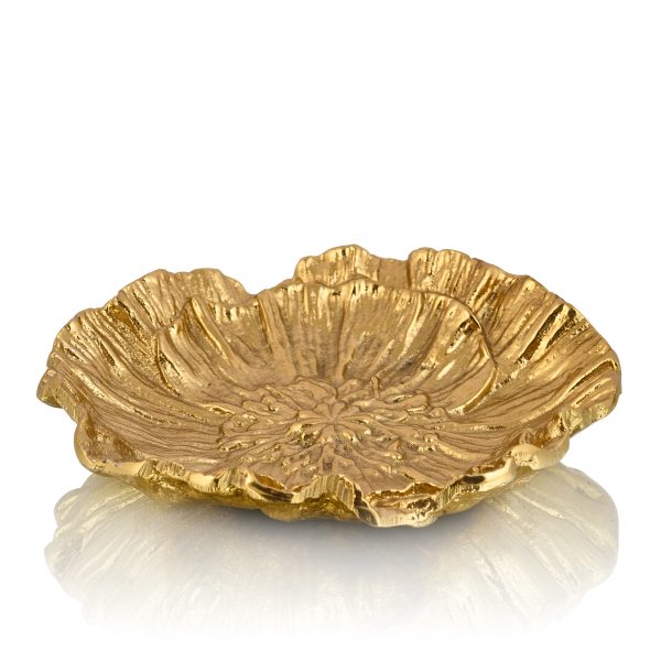 Gold Aluminium Sunflower Dish Designed Eye – Home Decor