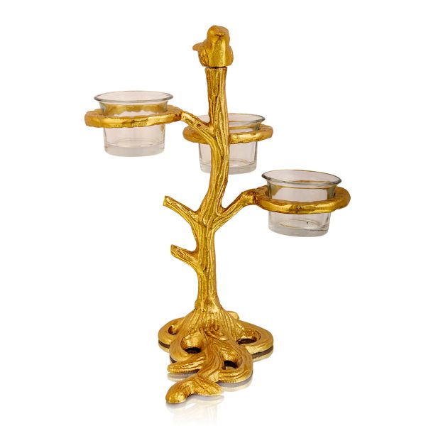 Gorgeous Bird Glass Votive T-Lite Candle Holder