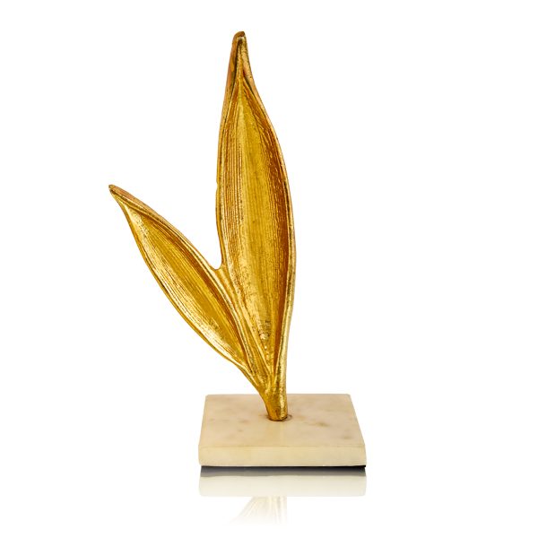 Twin Leaf on Marble base