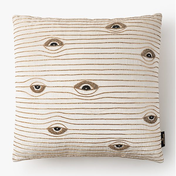 Blinked Eye Emb. Line Cushion Cover
