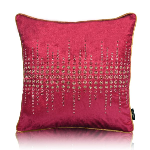 Rhythm Dabka Handmade Embroidery Cushion Cover