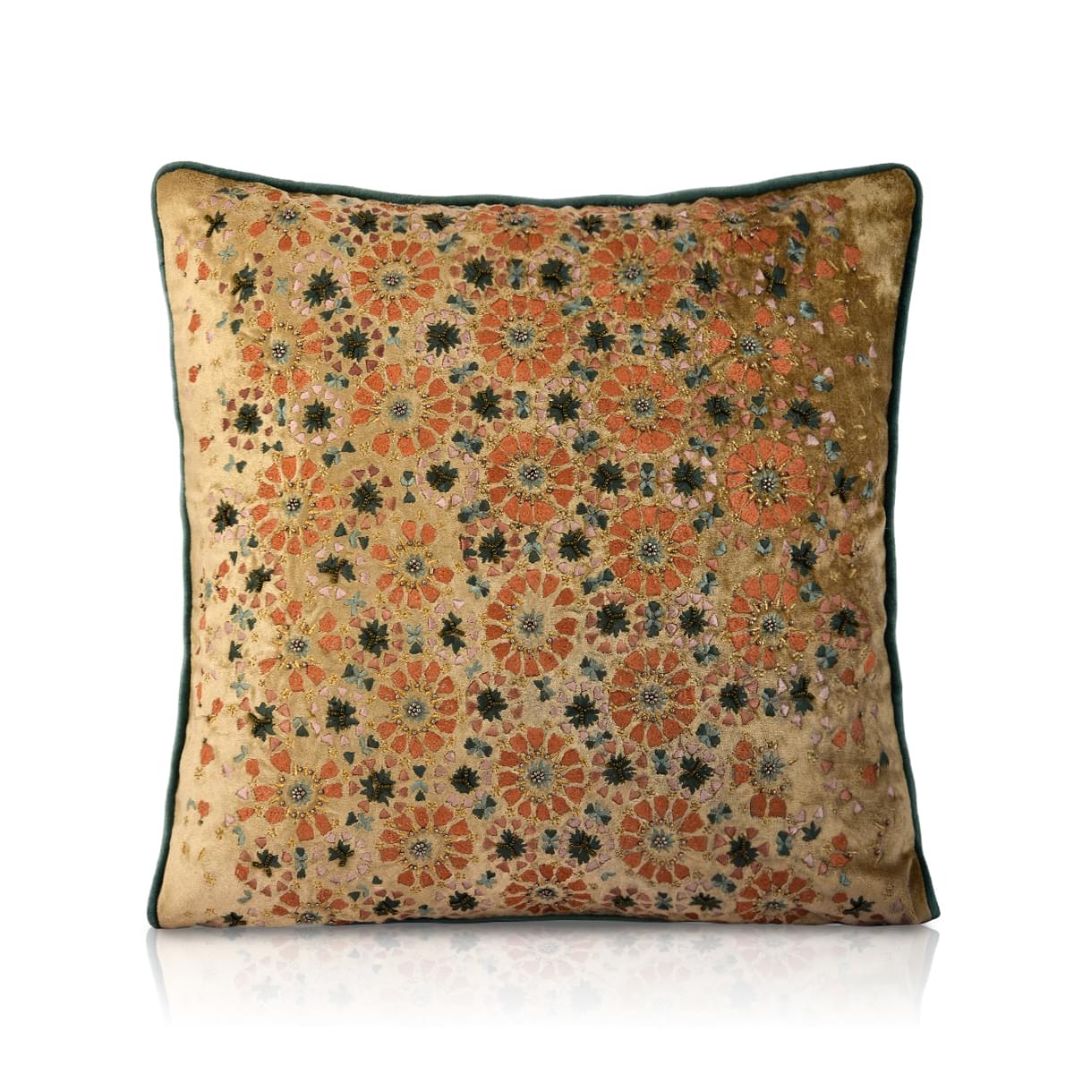 Yasma Multi Colour Embroidery  Cushion Cover