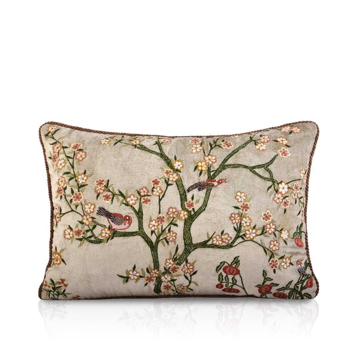Jayla Multi Colour Embroidery Cushion Cover