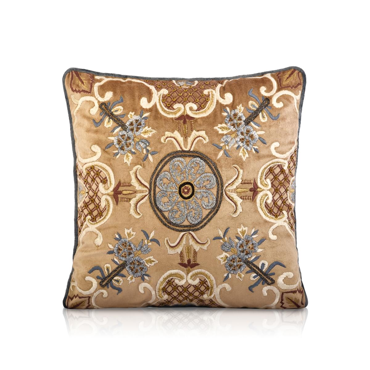 Magni Multi Colour Embroidery Cushion Cover